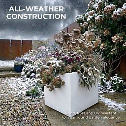 IDEALIST Lite Square Box Contemporary Light Concrete Planter