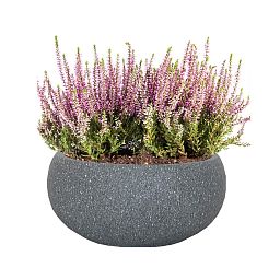 IDEALIST Lite Textured Concrete Effect Bowl Outdoor Planter