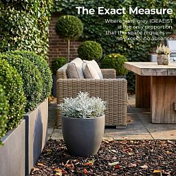IDEALIST Lite Contemporary Light Concrete Egg Planter