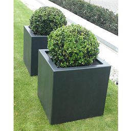 PURE Cube Outdoor Fiberglass Planter