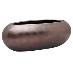 Silver Leaf  Large Oval Planter | Indoor Plant Pot