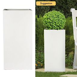 IDEALIST Lite Tall Square Contemporary Light Concrete Planter