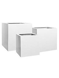 Square Fiberstone Planter by Idealist Premium BLOCK Glossy