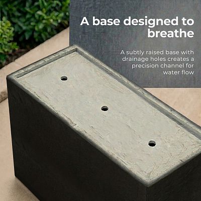 IDEALIST Lite Contemporary Light Concrete Trough Planter