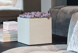 Square Fiberstone Planter by Idealist Premium BLOCK Glossy