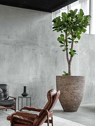 Polystone Coated Khalif Round Indoor Planter