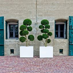 Square Fiberstone Planter by Idealist Premium JUMBO Glossy