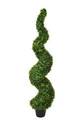 Topiary N-Boxwood Spiral UV-resistant Artificial Bush Plant
