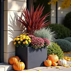 IDEALIST Lite Contemporary Light Concrete Trough Planter