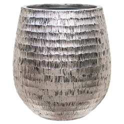 Opus Polystone Planter + Liner | Hammered Finish Indoor Plant Pot