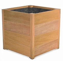 Hardwood Sevilla Square Wood Outdoor Planter