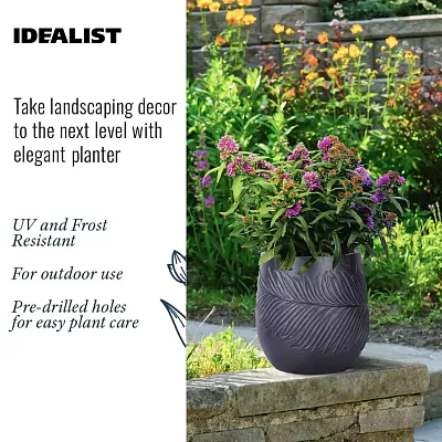 IDEALIST Lite Leaf Embossed Egg Planter
