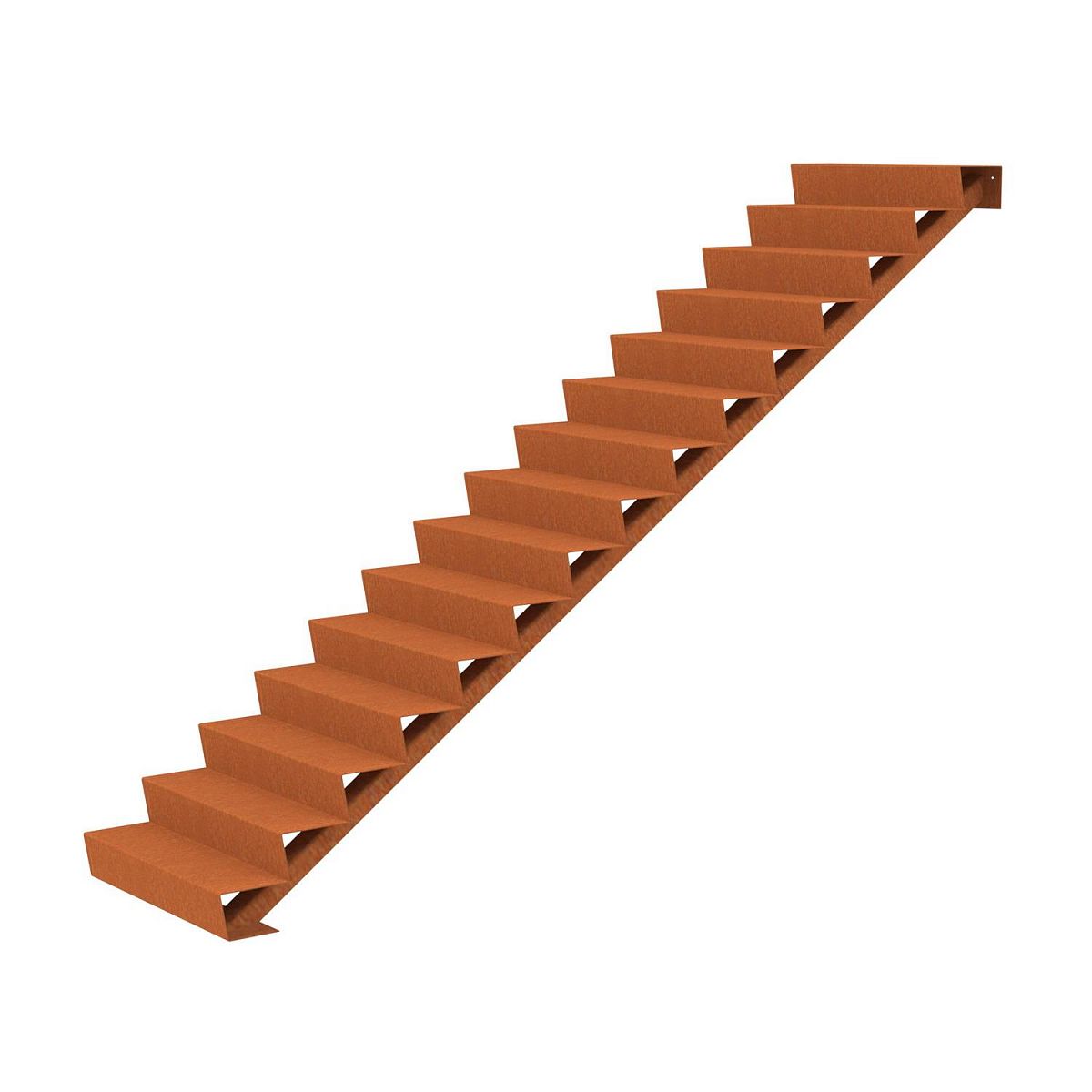 15 Steps Corten Steel Stair