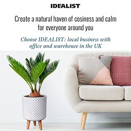 IDEALIST Lite Dotted Style Planter on Legs, Round Plant Pot Indoor