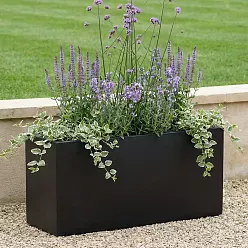 IDEALIST Lite Contemporary Light Concrete High Trough Planter