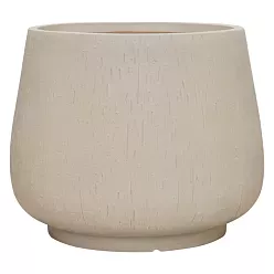 Raindrop Fibreclay Planter | Round Indoor and Outdoor Plant Pot