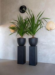 Round Egg Fiberstone Planter by Idealist Premium