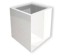 Glossy Outdoor Fiberglass Square Planter