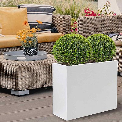 IDEALIST Lite Contemporary Light Concrete Trough Planter