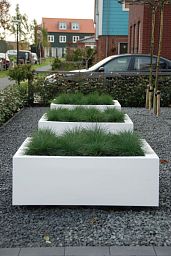 Florida Outdoor Aluminum Square Planter