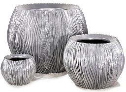 River Round Polystone Outdoor Planter