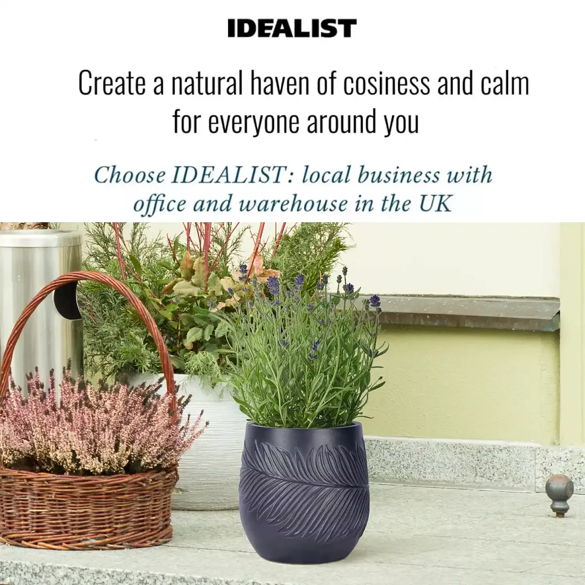 IDEALIST Lite Leaf Embossed Egg Planter