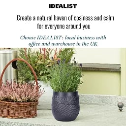 IDEALIST Lite Leaf Embossed Egg Planter