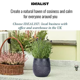 IDEALIST Lite Leaf Embossed Egg Planter