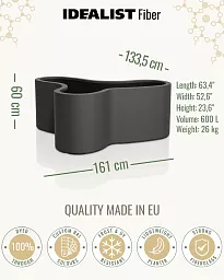 WAVE Outdoor Fiberglass Planter