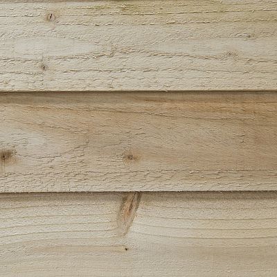 Installed Outdoor Pressure Treated Wooden Overlap Apex Outdoor Store by Forest Garden