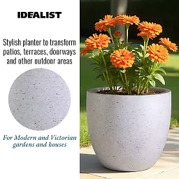IDEALIST Lite Contemporary Light Concrete Egg Planter