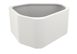 Shape Glossy Outdoor Fiberglass Planter