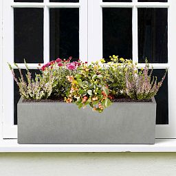 IDEALIST Lite Window Box Light Concrete Planter