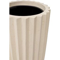 Sahara Round Tall Polystone Outdoor Planter