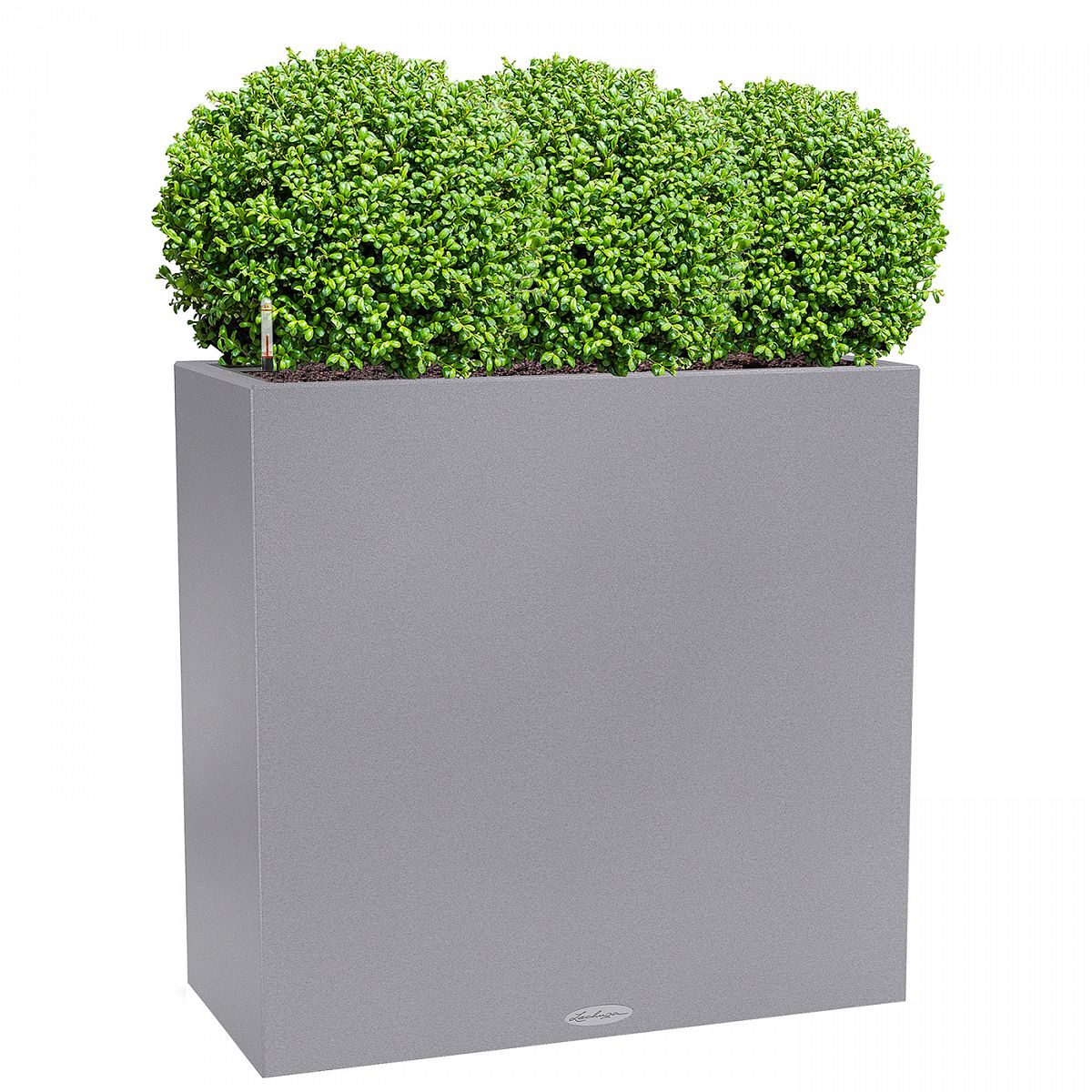 LECHUZA CANTO Stone Wide Trough Poly Resin Floor Self-watering Planter