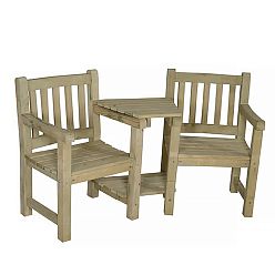 Outdoor Wooden Harvington Love Seat by Forest Garden