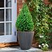 Vintage Ribbed Round Vase Outdoor Planter by Idealist Lite