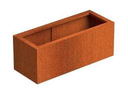Andes Outdoor Corten Steel Trough Planter