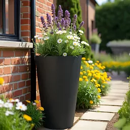 IDEALIST Lite Contemporary Round Light Concrete Planter