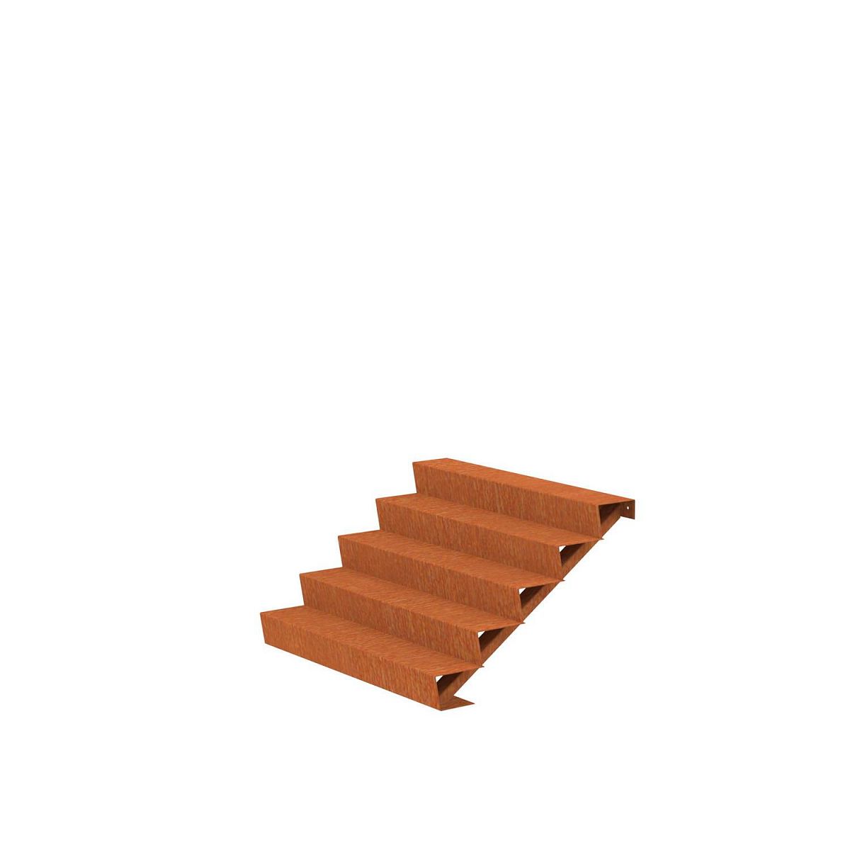 5 Steps Corten Steel Stair