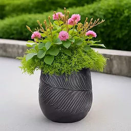 IDEALIST Lite Leaf Embossed Egg Planter