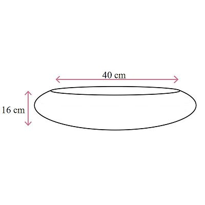 Round Fiberstone Bowl Glossy Tara Planter by Idealist Premium