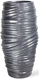 Toga conical Round Tall Polystone Outdoor Planter