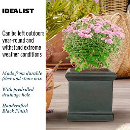 IDEALIST Lite Victorian Box Square Light Stone Outdoor Planter