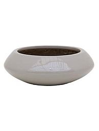 Round Fiberstone Bowl Glossy Tara Planter by Idealist Premium