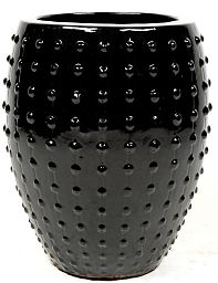 Ceramic Round Tall Bump Glossy Planter Pot In/Out