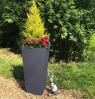 IDEALIST Lite Tall Tapered Contemporary Light Concrete Planter