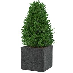 IDEALIST Lite Square Textured Concrete Effect Outdoor Planter