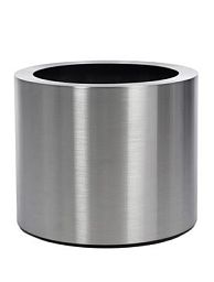 President Topper Round Stainless Steel Brushed Indoor Planter