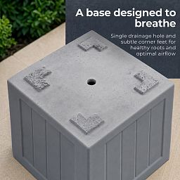 IDEALIST Regency Light Stone Square Garden Planter